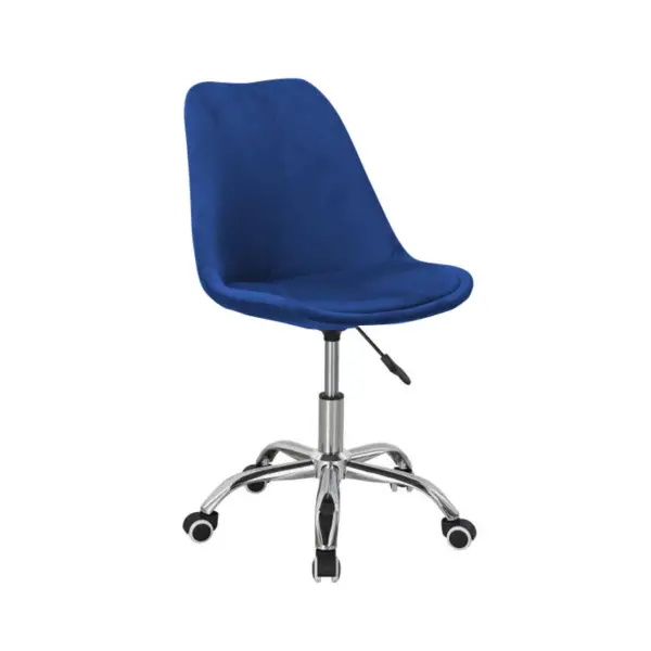 Krzesło obrotowe velvet niebieskie QZY-402CV